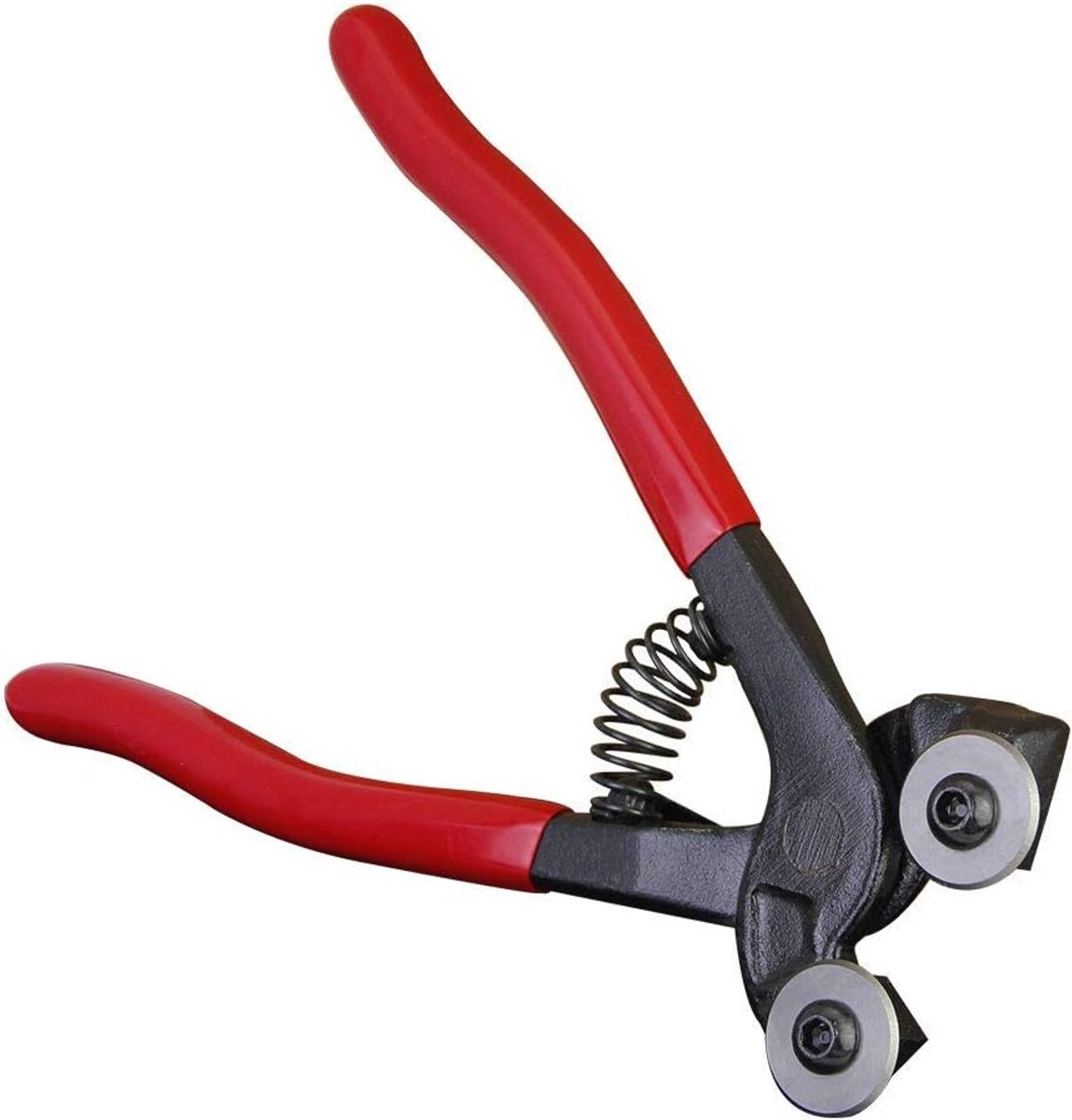 Mozaïektang - Tegelsnijder - Mozaïek Maken - Twee Carbiden Wielen - 200 mm - Rood Zwart