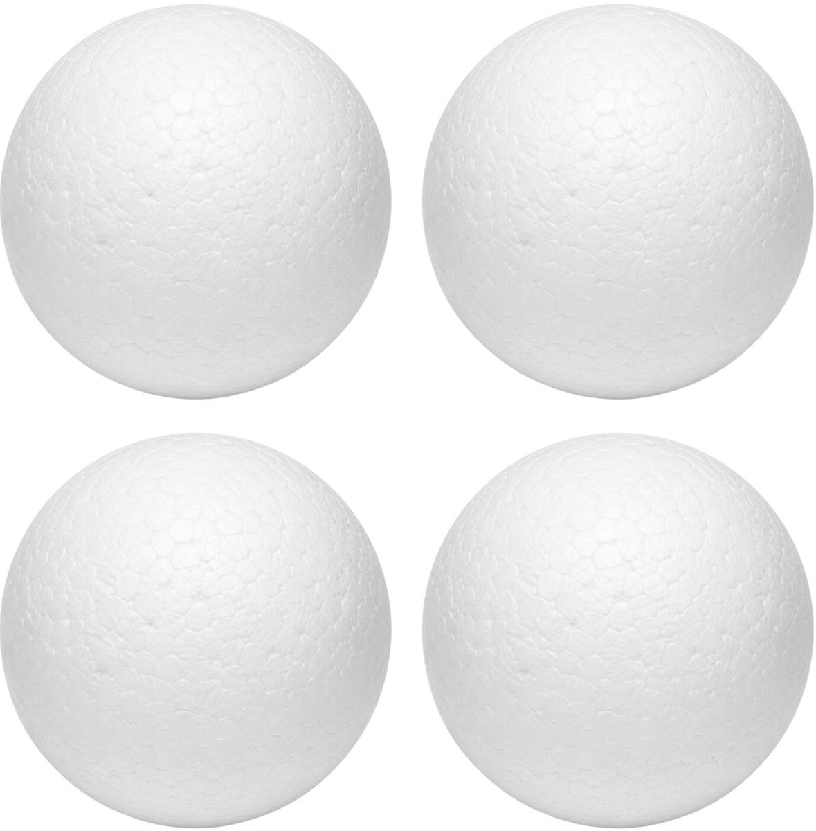 Piepschuim vormen bal - 4x - D8 cm -