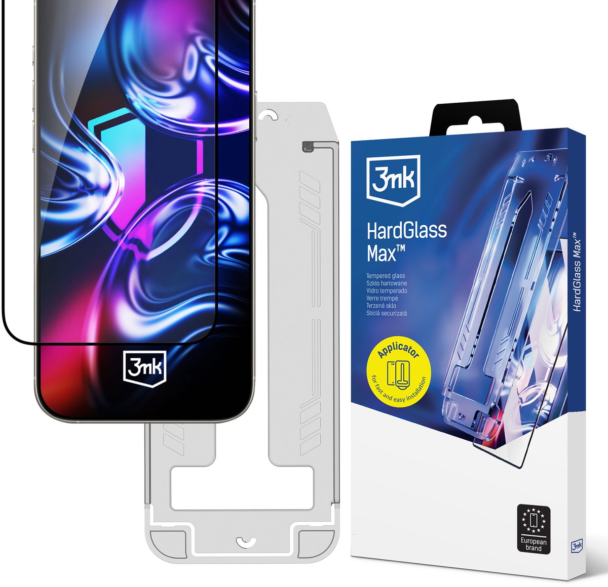 3Mk Hardglass Max Gehard Glas Voor Apple Iphone 15 Plus/16 Plus Met Bescherming