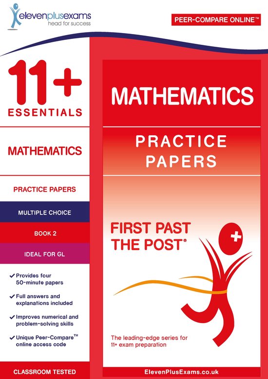 11+ Essentials Mathematics Practice Papers Book 2 - cover