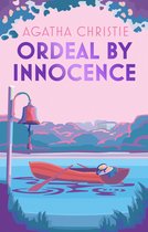 Agatha Christie 'Ordeal by Innocence'. Een roeiboot met een strooien hoed op een meer, met een bel in de voorgrond.