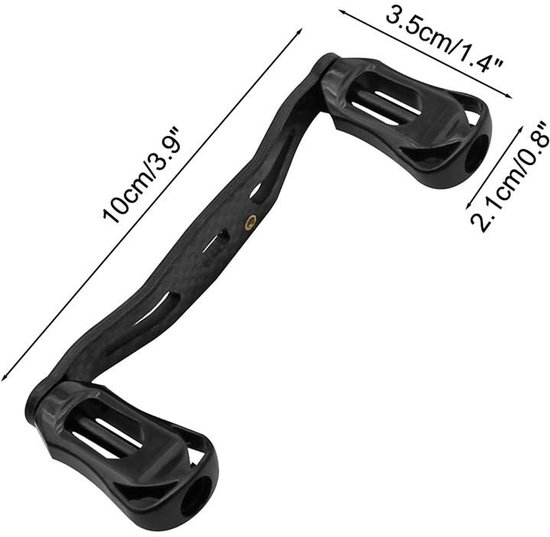 Cosensi- Visserijhaspel Koolstofvezel Handvat - Ergonomisch Ontwerp - Eenvoudig te Installeren - Lichtgewicht - Betrouwbaar Materiaal - Comfortabele Grip - Vismolen van Cosensi — afbeelding 4