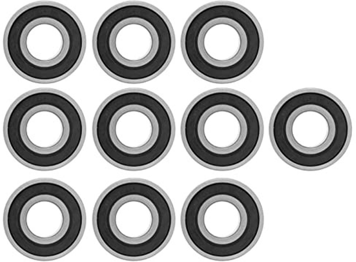 Byshayne- Lagers 10 Stuks - 6202 2RS - Dubbele Rubberen Afgesloten - Hoogwaardig Lagerstaal - Buitendiameter 35mm - Voorgesmeerd voor Gladde Rotatie - Kogellagers
