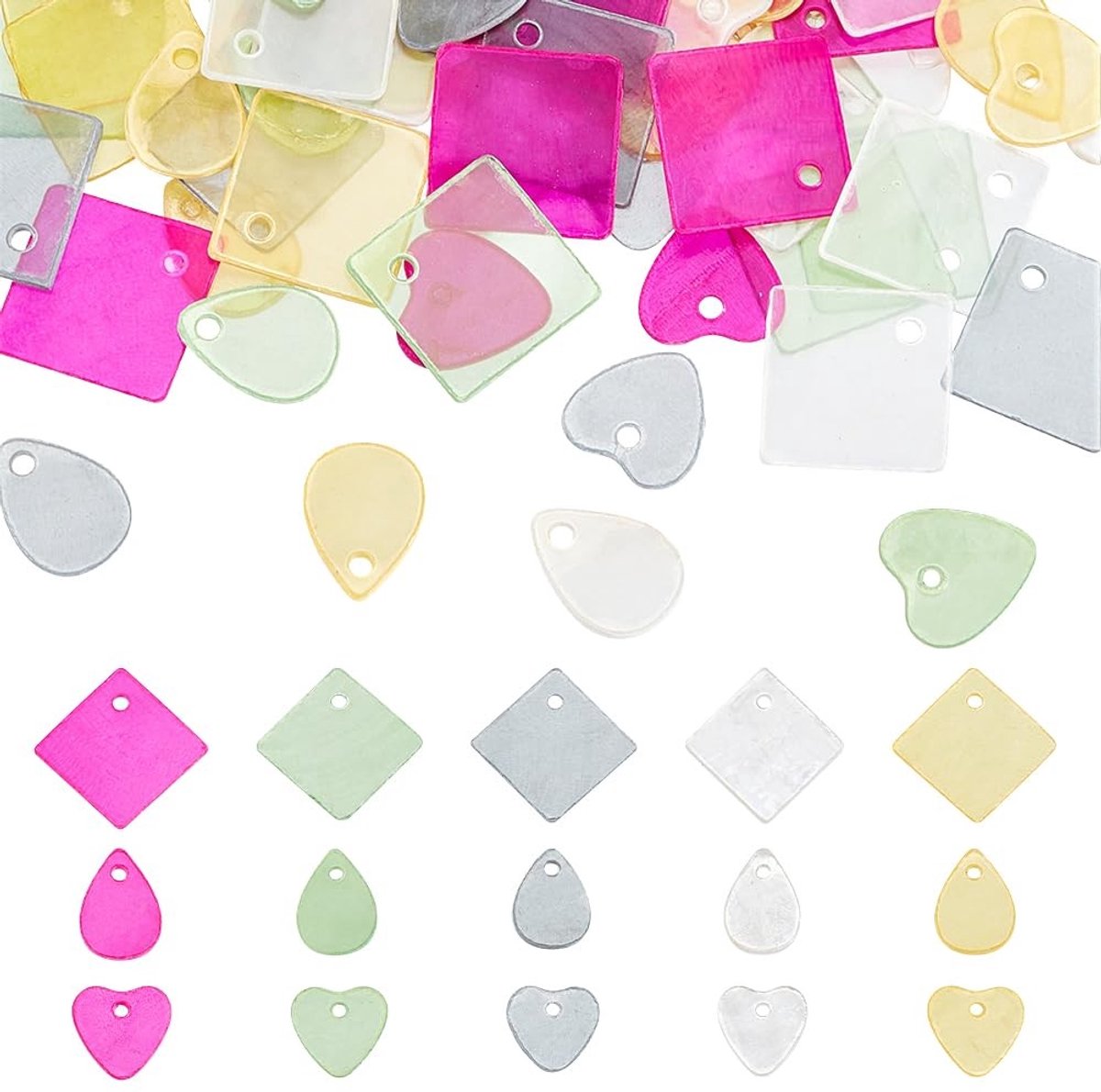 Dailygoods- Schelpen 150 Stuks - Capiz Schelpen Hangers - DIY Ambachten - Windgong - Bruiloft Decoratie - Elegante Sieraden - Kralen