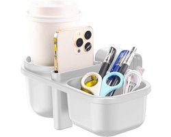 Kinderzitje Bekerhouder - Autostoel Organizer - Reizen met Kinderen - Multifunctioneel Ontwerp - 23 x 11 x 10 cm - Grijs