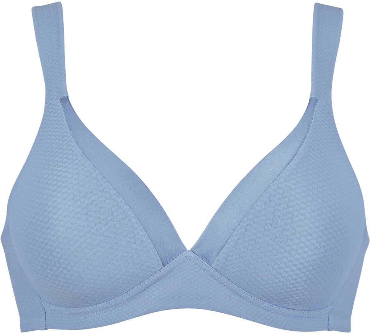 Naturana - Soft bh met glansband en patroon - 5918 - Forever Blue - 95A