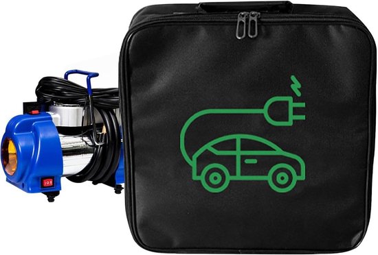 EV Oplaadkabel Tas - Lader Opbergtas - Veilig Transport - Waterdichte Stof - 35 x 10 x 10 cm - Zwart