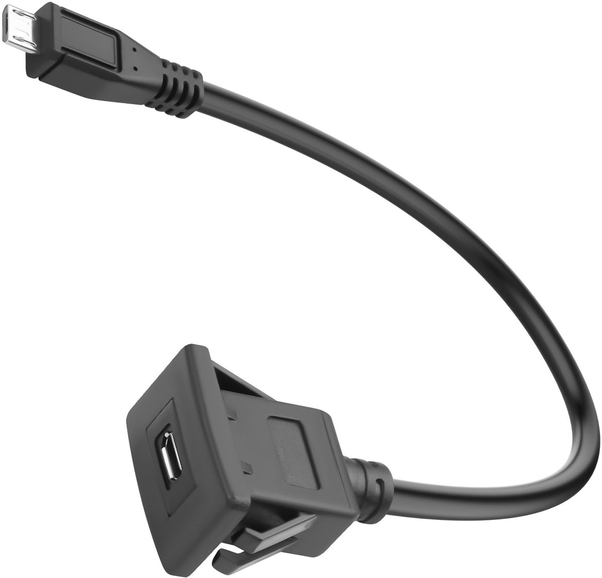 Dailygoods - Micro USB Bevestigingsadapter voor Snap-on Montage