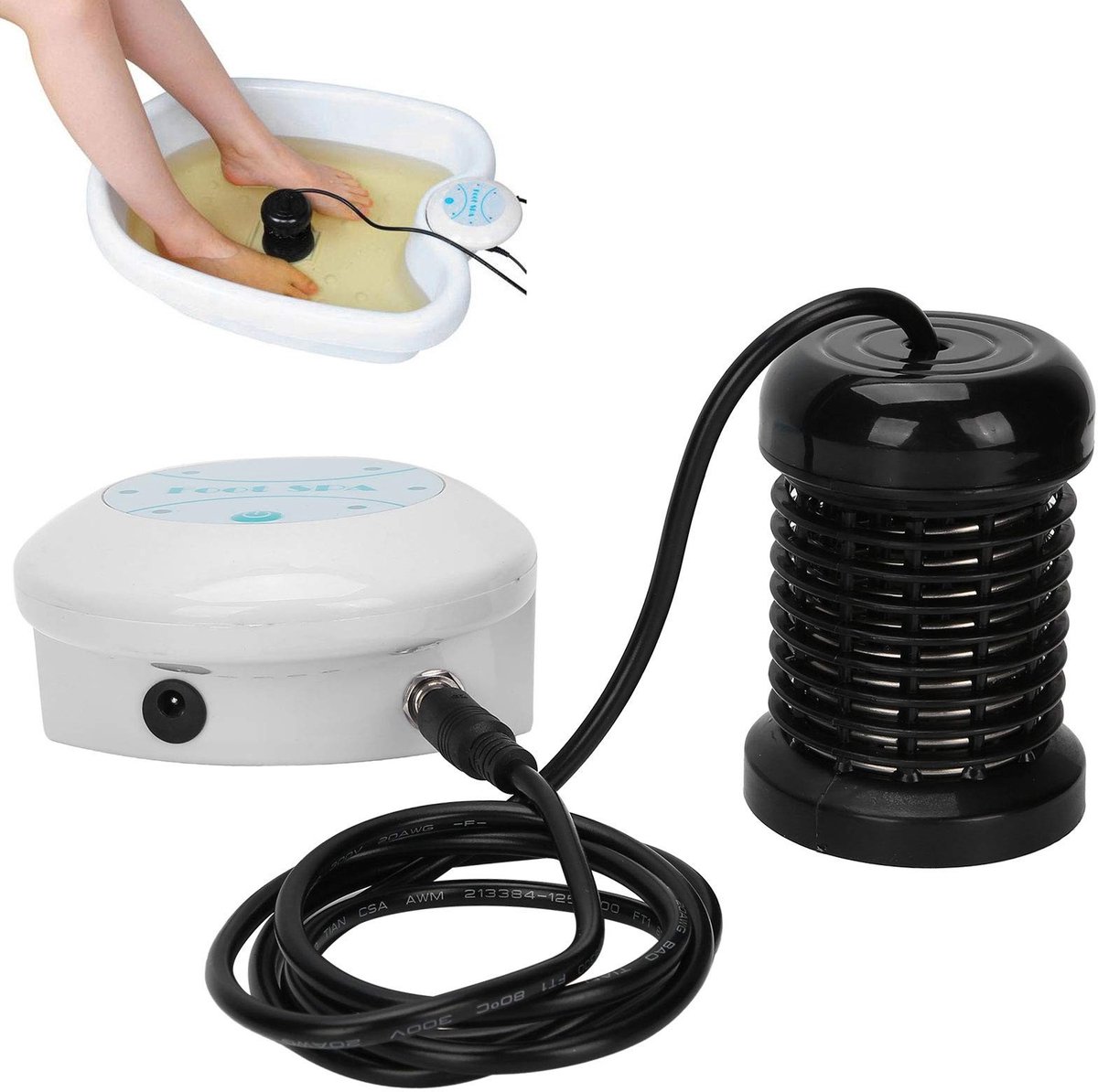 Dailygoods- Ontgiftingsmachine voor Voeten - Voetenbadapparaat - Ionische Spa - Detox Aqua Spa - Gezondheidsverzorging - 36 W Vermogen - Voetbad