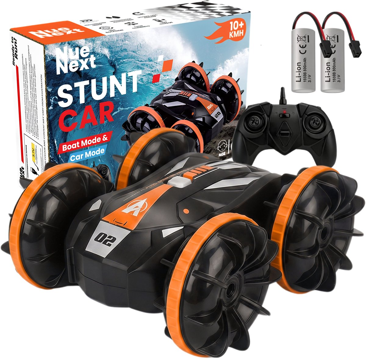 NueNext RC Auto - Bestuurbare Auto - Race Afstandsbestuurbare Auto op Afstandsbediening - Waterdicht - 2x Accu