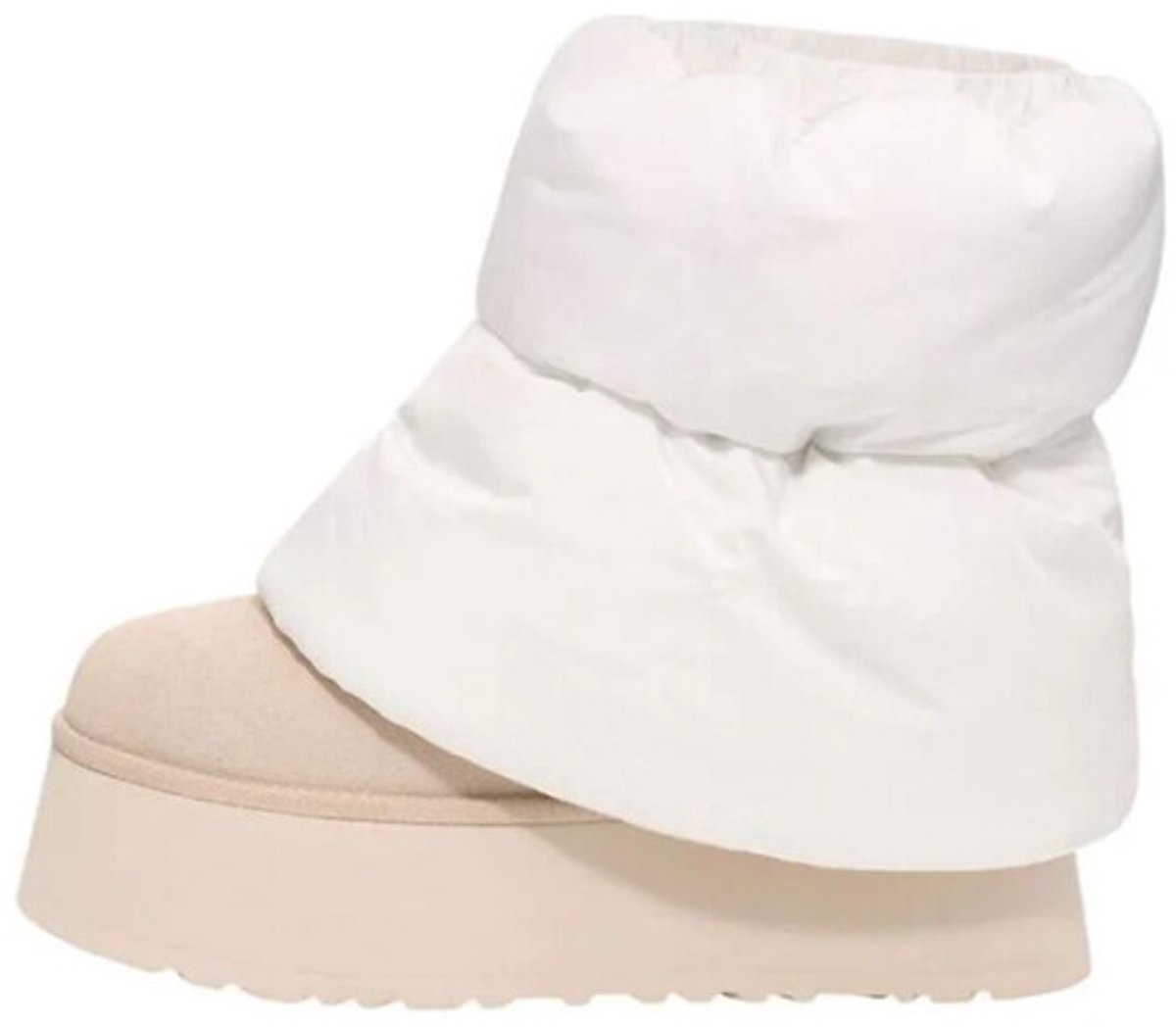 UGG Classic Mini Dipper Puffer Boot White Ceramic (Women's)