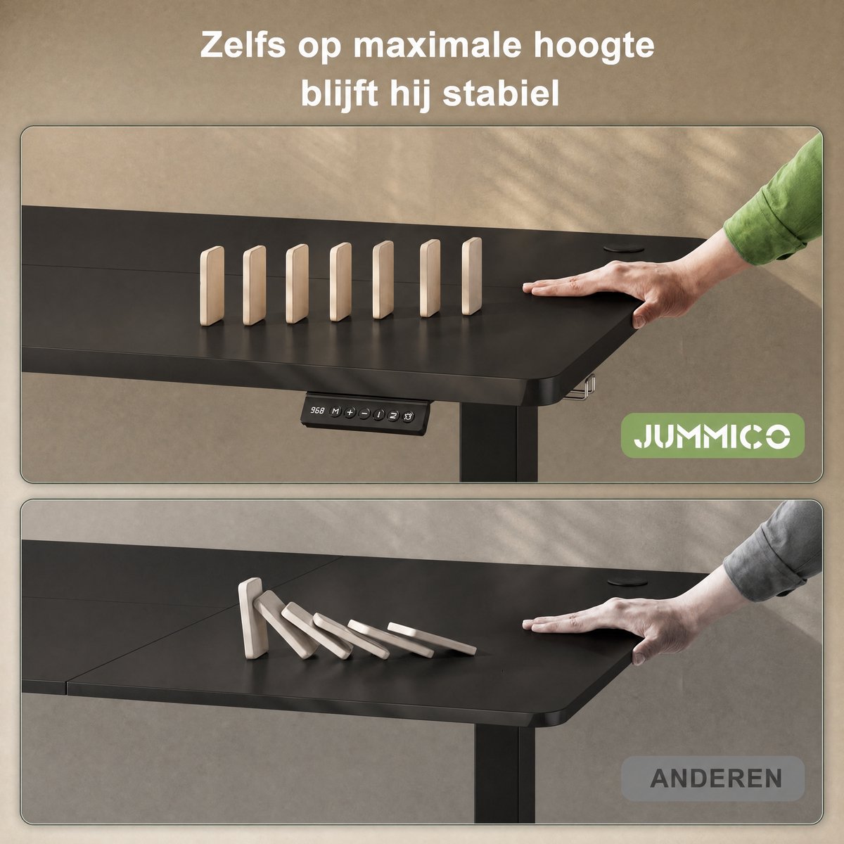 Devoko Zit-Sta Bureau 100x60 cm met geheugenstanden thumbnail 3