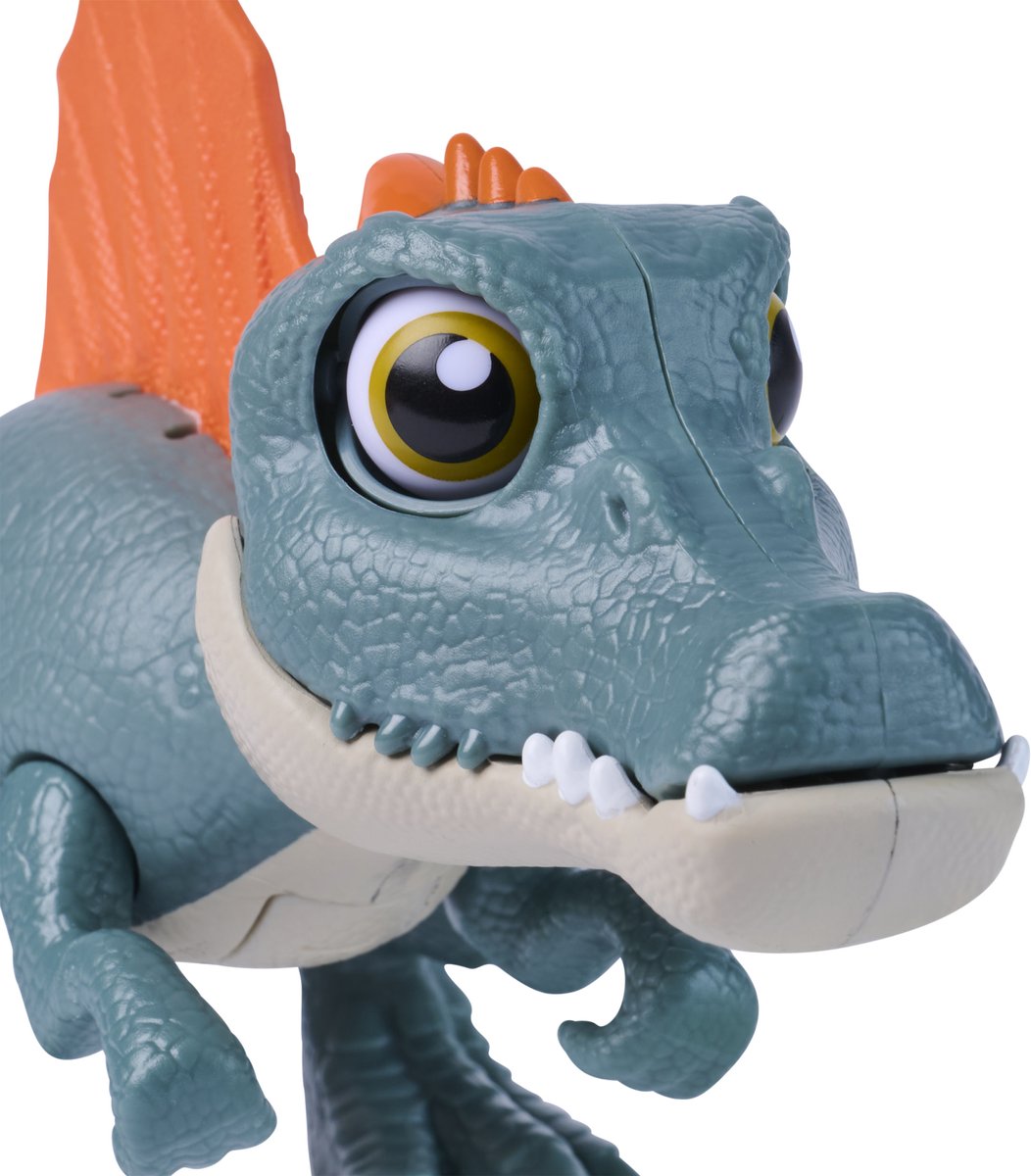 PAW Patrol - De Dino Film - Skye Roaring Pup Pals, bevat beweegbare speelgoeddinosaurus Spinosaurus van 12,7 cm met geactiveerde geluiden en Skye-actiefiguur — cadeau in Spellen & Speelgoed - foto 4