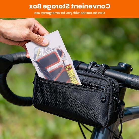 Complete Banden Reparatieset voor Fiets en Motorfiets - Inclusief Bandenlichters en Patches van Merkloos — afbeelding 4