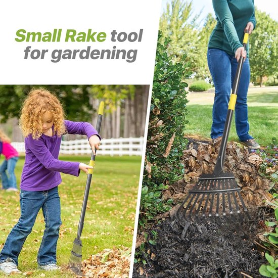Dailygoods- Tuinhark Heavy Duty - Kleine Hark voor Bladeren van Dailygoods — afbeelding 2