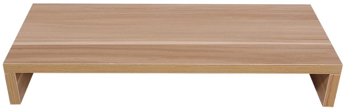 Dailygoody - Acryl Monitor Standaard - Multifunctioneel - Doorzichtig - Computer Bureau Organizer - Laptop - Geschikt voor Thuiskantoor - Natuurhoutkleur