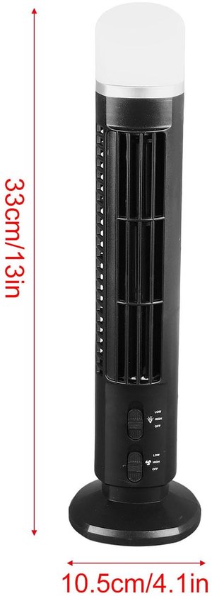 Allecto - Omnibreeze Bladloze Torenventilator - Stil Compact