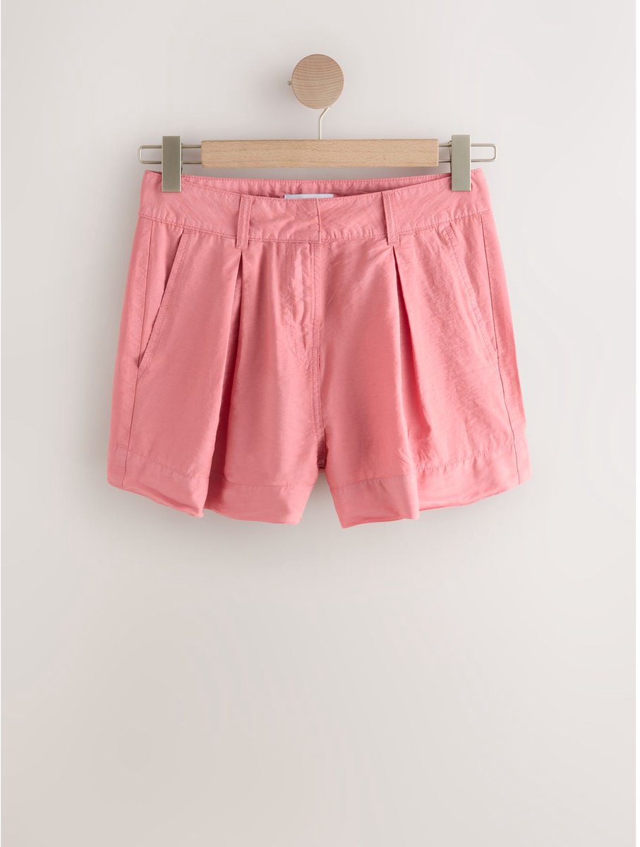 Next - Dames - Chinoshort met plooien - Roze