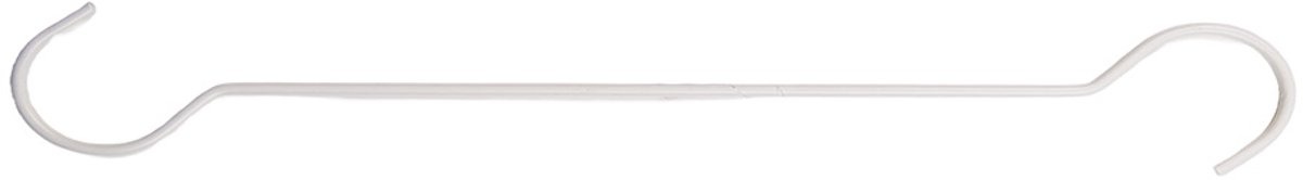 Clayre & Eef Haak 40x6x1 cm Wit Metaal