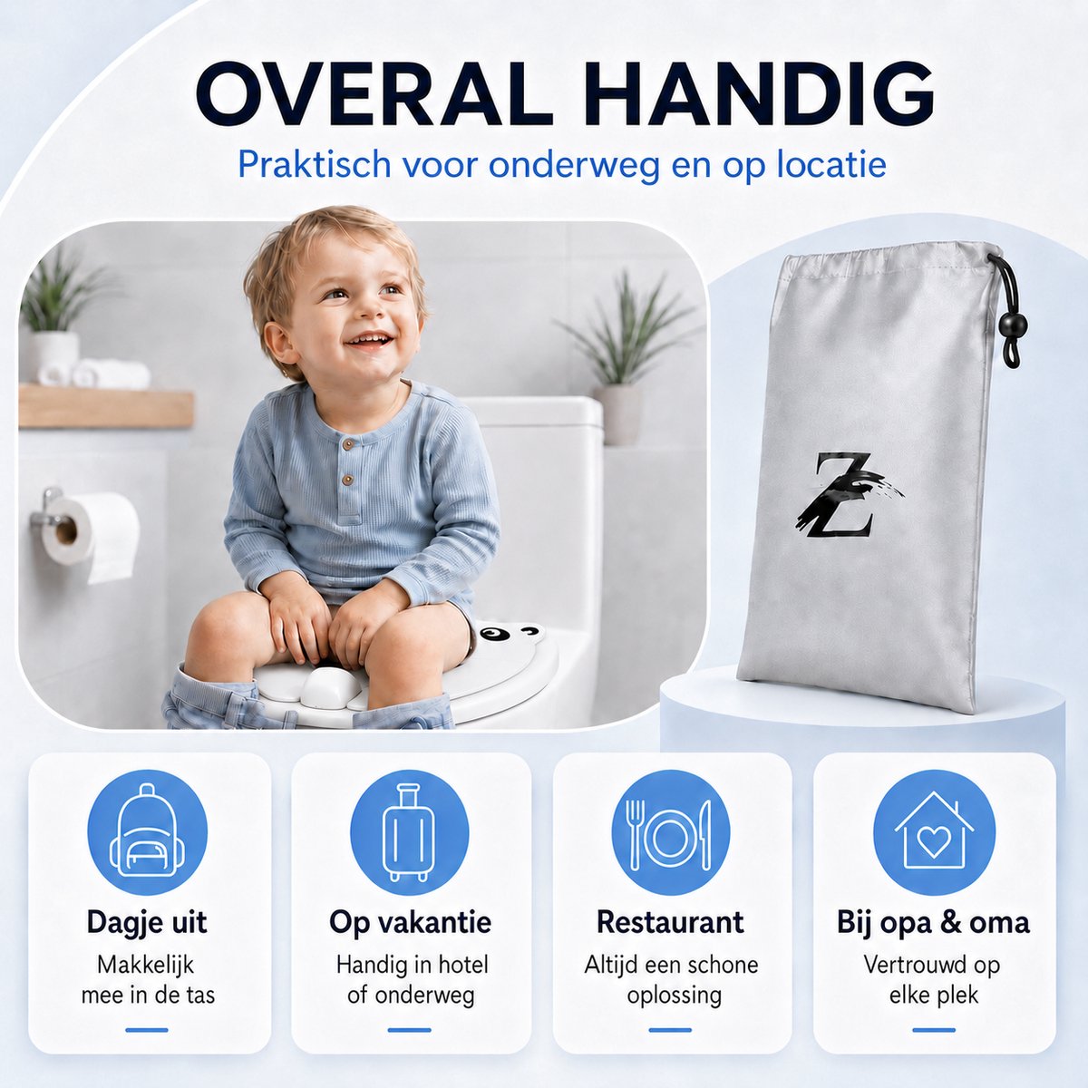 ZoeZo Panda Toiletverkleiner Opvouwbaar