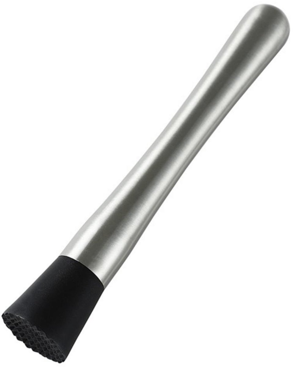 TOVBMUP 1 stuk Premium roestvrijstalen cocktailmuddler - Perfect voor professionele bartenders en cocktailliefhebbers - Professionele baraccessoires