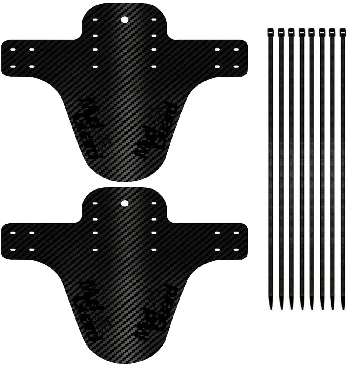 Dailygoody - MTB Spatbord - Spatborden voor Fietsen - Bescherming tegen Modder - Zwart - Mountainbike Accessoire - Geschikt voor Diverse Fietsen - Zwa