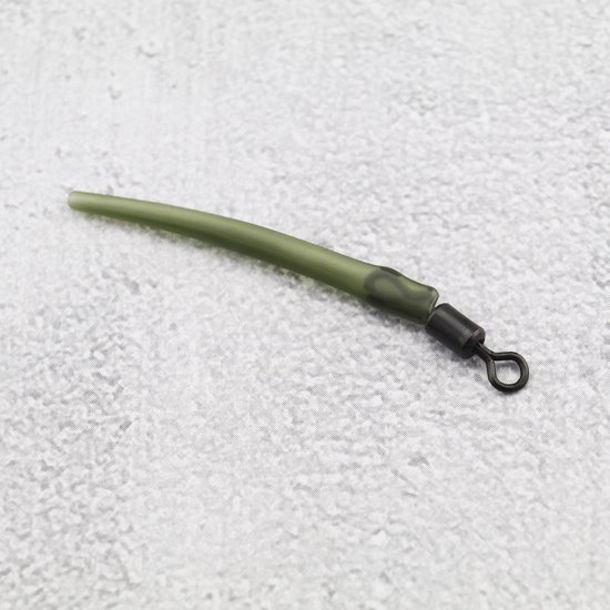 Allecto - Anti Tangle Mouwen - Quick Change Swivels - 40 stuks - Donkergroen en Zwart - Karper Vissen Accessoires - Ideaal voor Katrol Rigs en Ru van Allecto — afbeelding 4