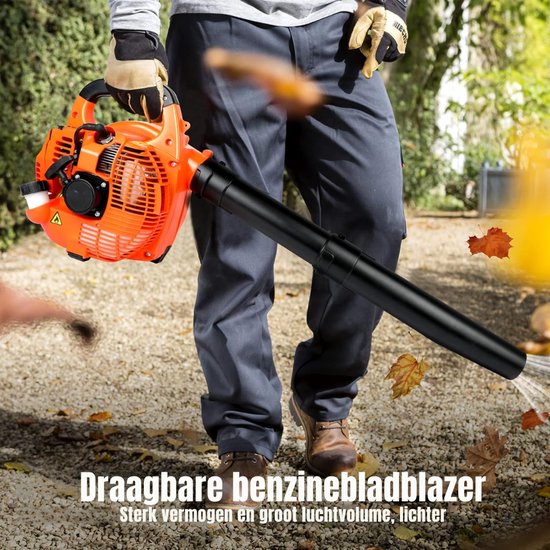 Aura® Bladblazer Benzine - Bladblazer - Bladblazers Met Accu - Bladblazers - Bladblazer Benzine - Zwart/Oranje - 38cm x 36cm x 25cm; 4.39 kg van Aura® — afbeelding 5