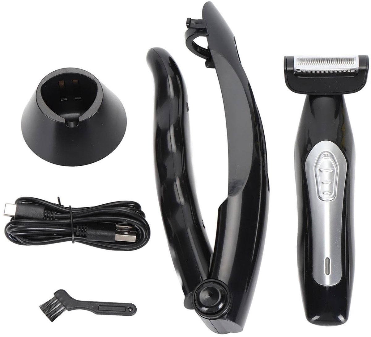 OmGoods - Dailygoody - Rugtrimmer voor Mannen - Rughaar Verwijderen - Veilig en Comfortabel - Afneembare Handgreep - Volledige Lichaam Trimmer - Ideaal voo