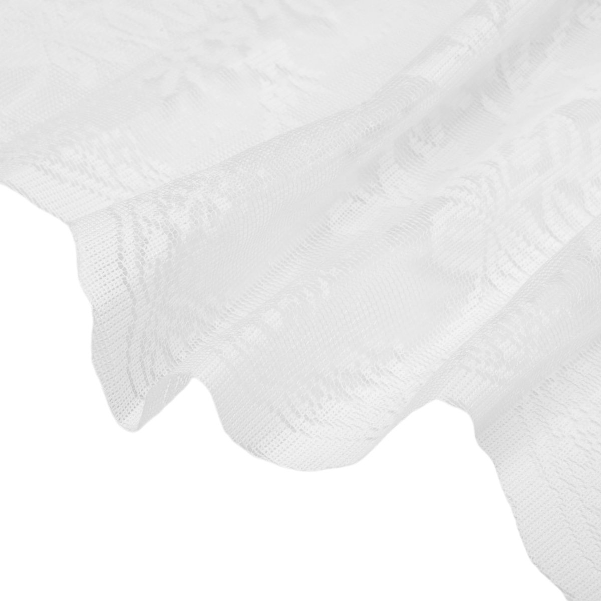 Dailygoody - Keukengordijnen - Korte raamsjaal - Decoratieve bloemenprint - 140 x 45 cm - Privacy en lichtregulatie - Geschikt voor keuken en badkamer