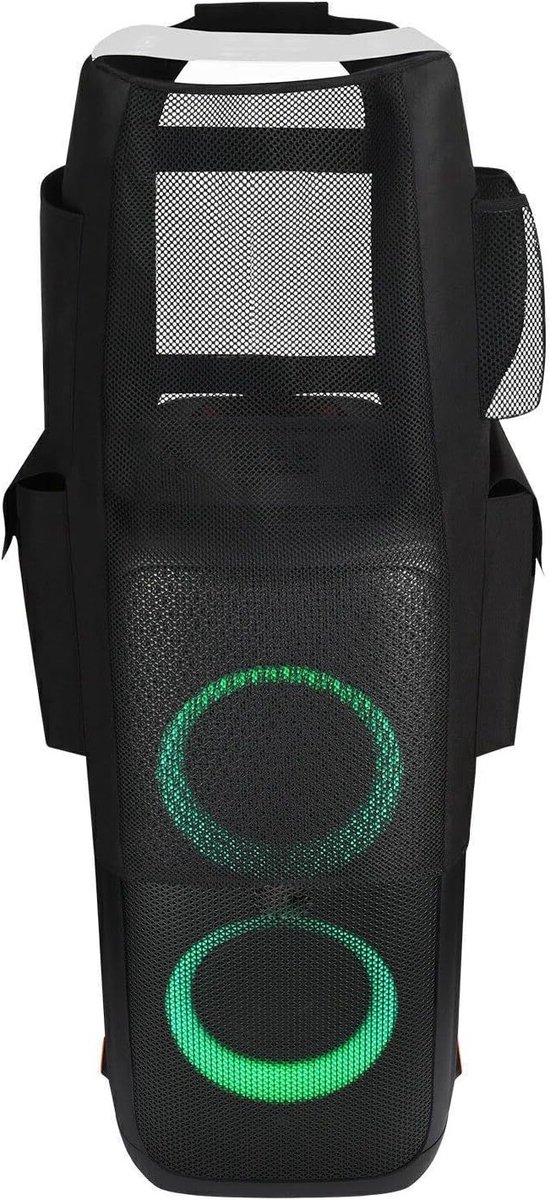 Beschermhoes voor Draagbare Bluetooth Party Speakers - Zachte Opbergtas met Stofbescherming, Geschikt voor Feestgeluiden en Outdoor Gebruik, Zwart