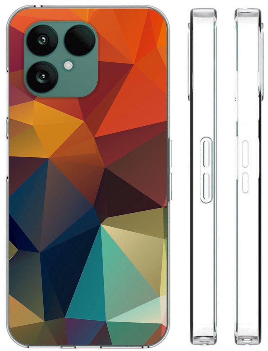 Hoesje Fairphone 6 Polygon Color – Siliconen Back Cover
