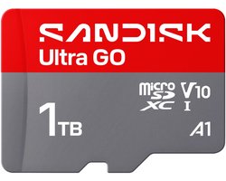 SanDisk microSDXC Ultra GO 1 To (UHS-I, V10, U1, C10, A1, R190 Mo/s, Full Video HD)