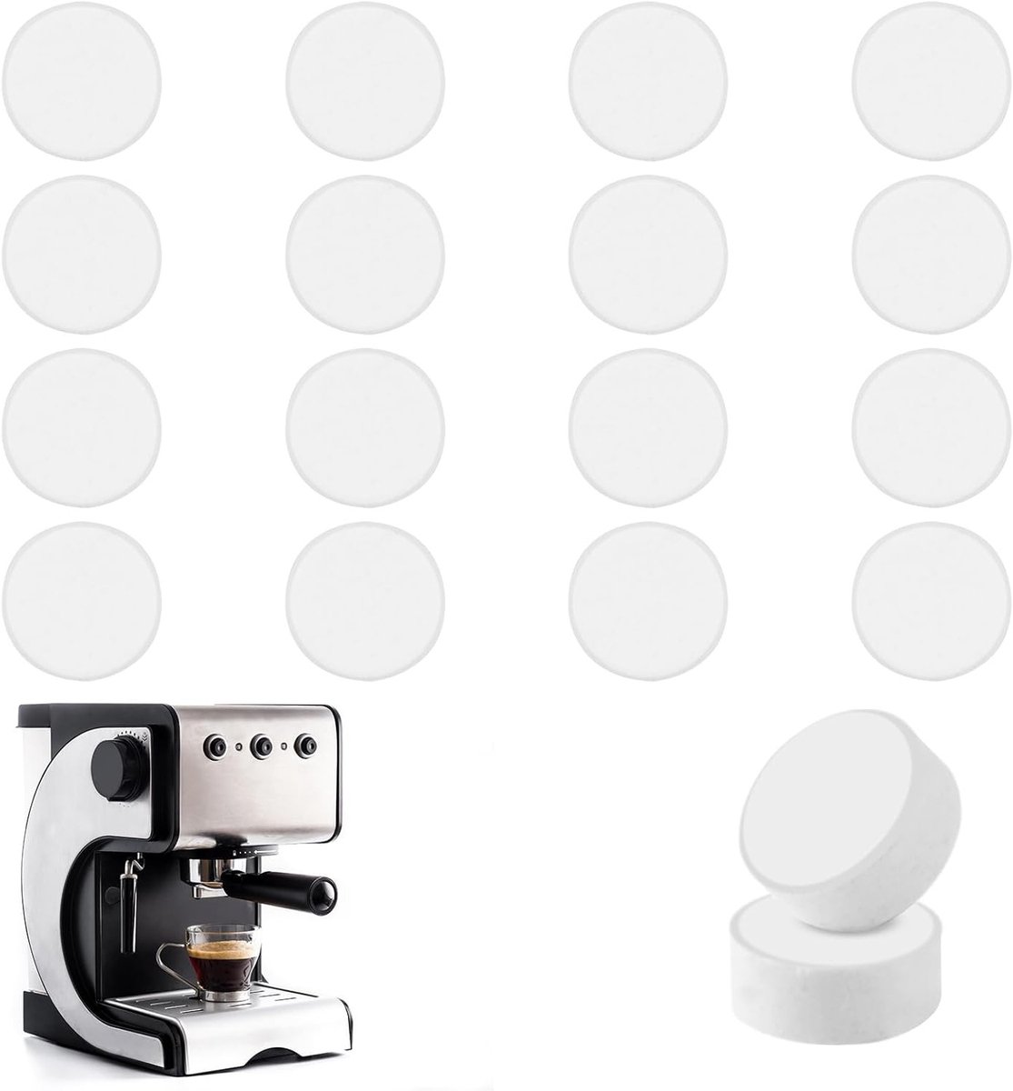 Reinigingstabletten voor koffiemachines - 18 x 2g - Effectieve ontkalking en onderhoudstabletten voor alle koffiemakers