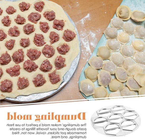 Dumpling Maker Pierogi ravioli vormer tortilla deeg pers knoedelmachine tortellini vorm pierogi machine muilzakken vorm voor deeg keukenhulp van Merkloos — afbeelding 2
