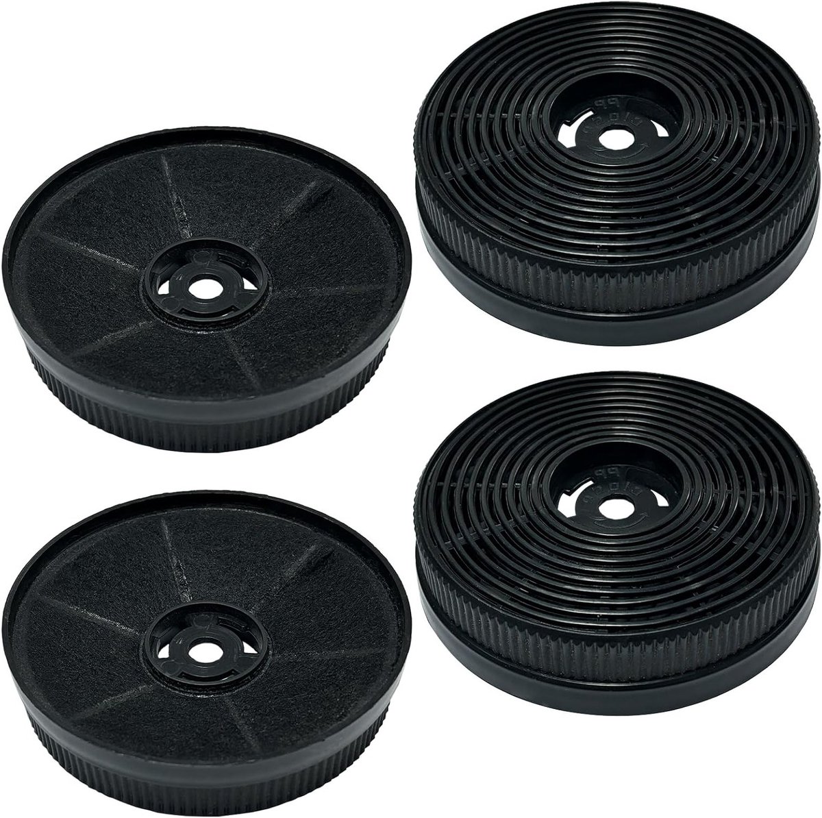 4 stuks Actieve Koolstoffilters CF140 voor Afzuigkappen en Luchtfilters, Geschikt voor Diverse Modellen