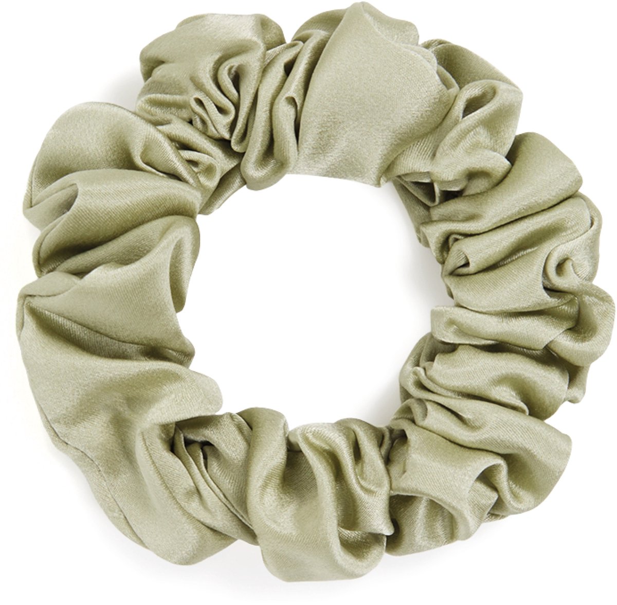 Dore & Rose - Scrunchies - Haar Accessoires - Haar Elastiek - 100% Zijden - Olijfgroen
