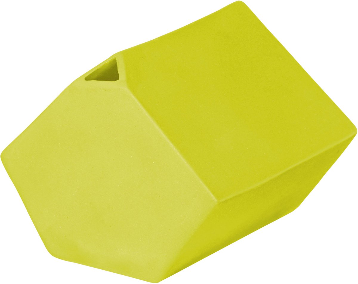 ASA Selection Vaas Hoekig, Tafelvaas, Decoratieve vaas, Bloemenvaas, Steengoed, Limoen, H 7 cm, 46302816