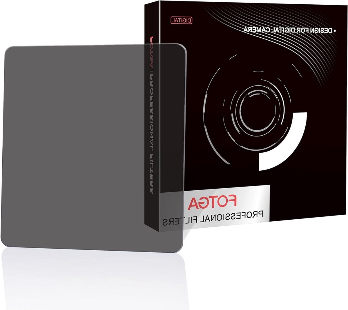 ND4 4x4''/100 x 100mm Neutraal Dichtheidsfilter van Optisch Glas - Ultra Dun HD, Dubbelzijdige MRC Coating, Waterdicht en Antireflectie voor Mattebox en Cokin Z