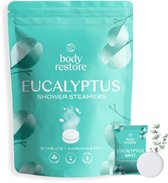 Shower Steamers Eucalyptus & Mint 15-pack - Body Restore - Douche Tabletten met 100% Etherische Eucalyptusolie - Aromatherapie Douche - Voordeelpak