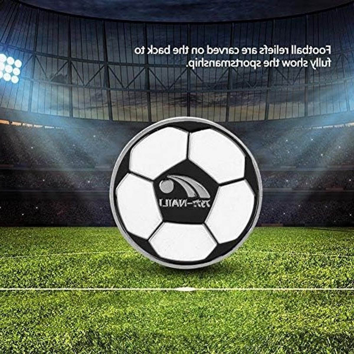 Voetbal Toss Munt voor Scheidsrechters, Flip Coin voor Voetbalwedstrijden, Hulpstuk voor Arbitrage en Spelbeslissingen