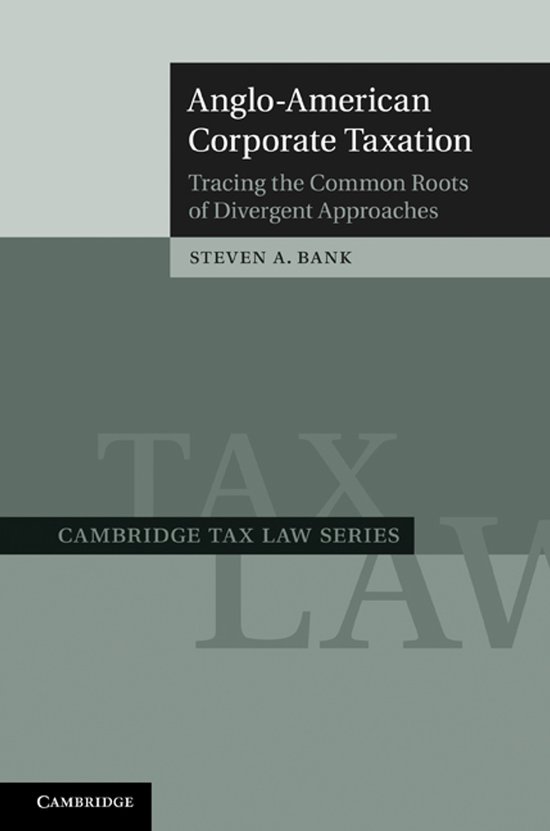 Anglo-American Corporate Taxation - cover