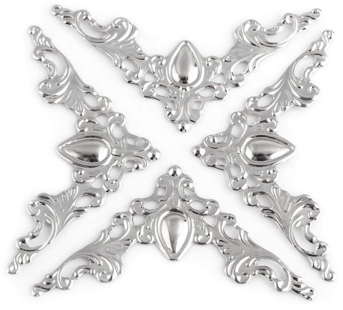 Vt products - Hoekbescherming - Decoratieve Hoekbescherming - Metalen Antieke Box Hoekbescherming - Geel - Scrapbooking - Bescherming voor Dozen