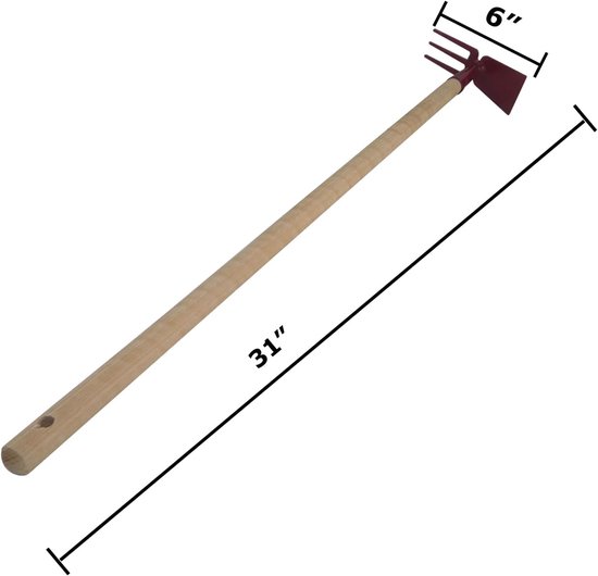 Kinderschoffel - Tuinschopje Kinderen - Tuinieren met Kinderen - Lichtgewicht en Sterk - 78 cm - Rood — afbeelding 2