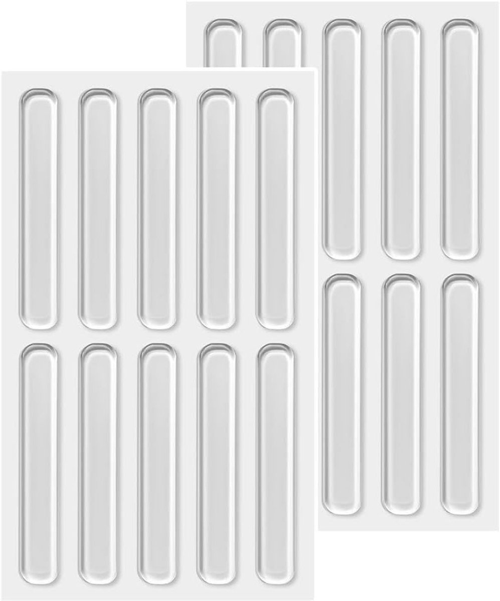 Elastic Buffers 20 Stuks Transparante Siliconen Pads voor Meubels, Kasten, Deuren en Elektronica - Zelfklevende Rubber Voetjes en Stoppers