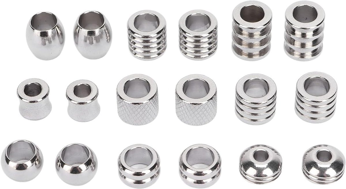 Celtic Knot Haaraccessoires - 18 Stuks Dreadlock Kralen van Roestvrij Staal voor Haarbeads en Sieraden maken