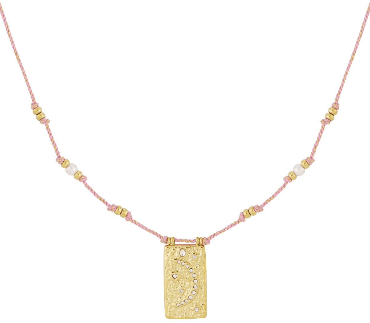 moony ketting - oranje &