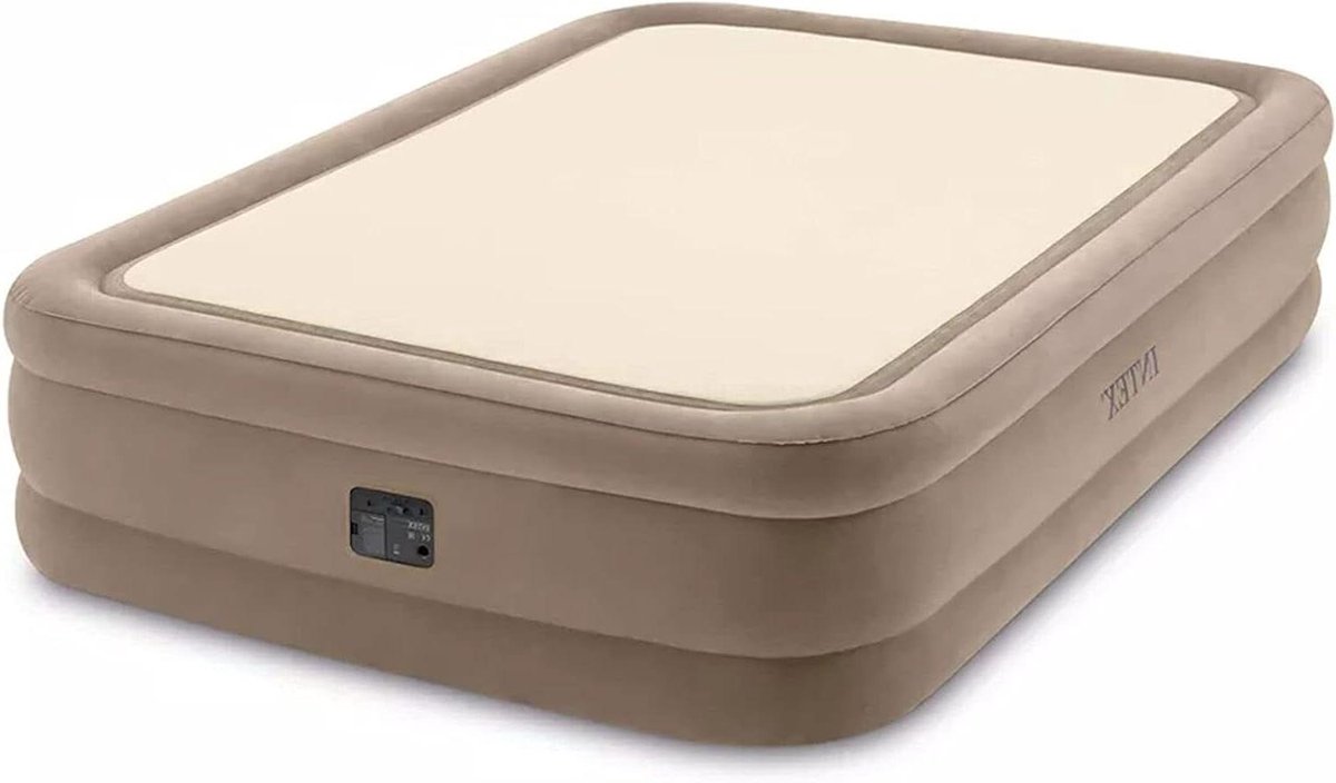 Intex Queen Thermalux Airbed W/Fiber-Tech BIP, beige