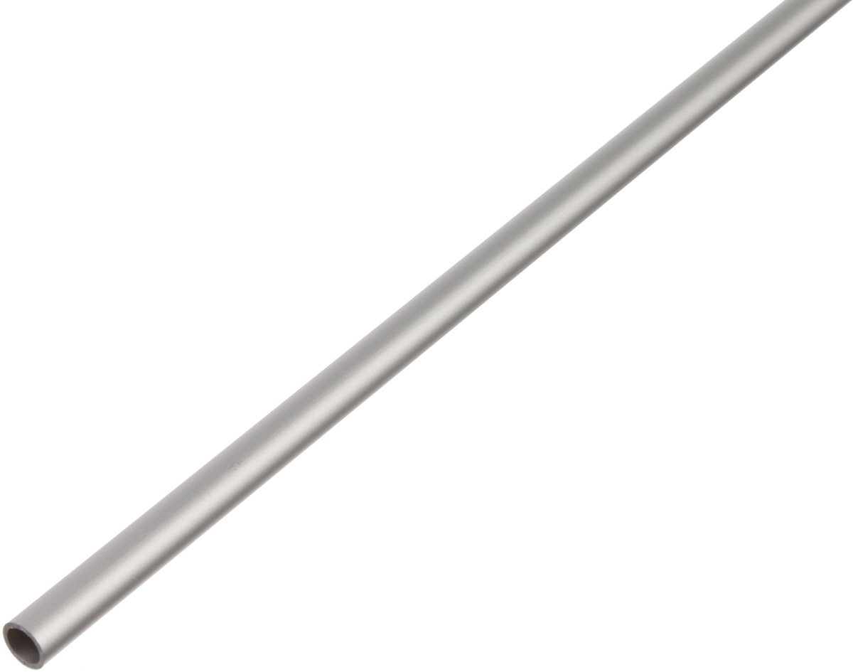Alberts 498047 ronde buis | aluminium, zilverkleurig geanodiseerd | 1000 x 6 x 1 mm | set van 20