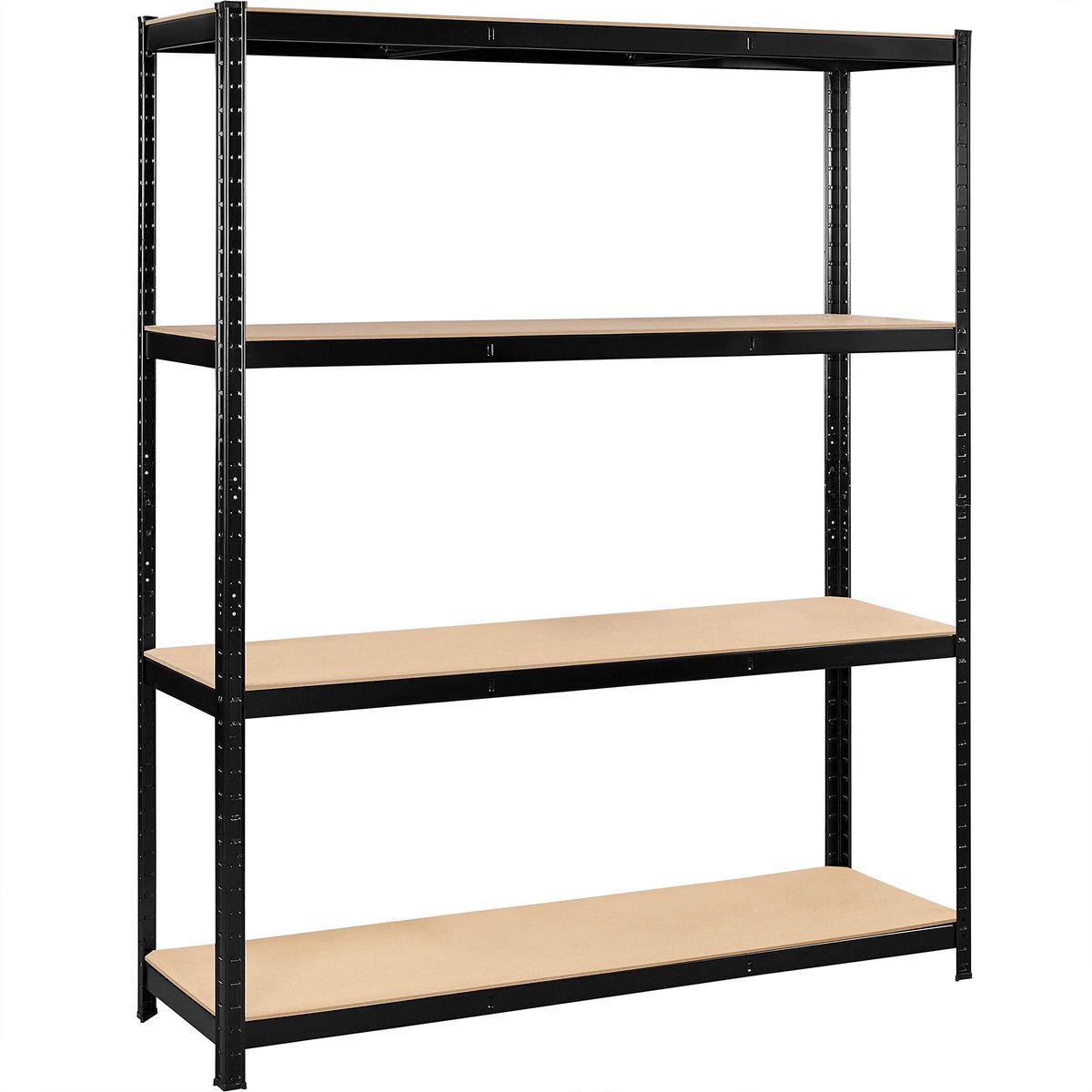 Yaheetech Opbergrek, rek voor zware lasten, staande plank, garage, plank, metalen plank, planksysteem, 4 planken